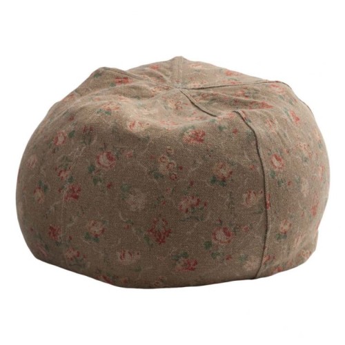 Pouf Bulle en lin Jardin Secret Blush