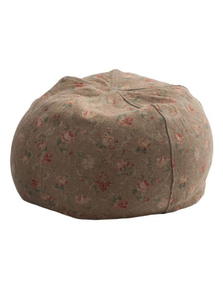 Pouf Bulle en lin Jardin Secret Blush