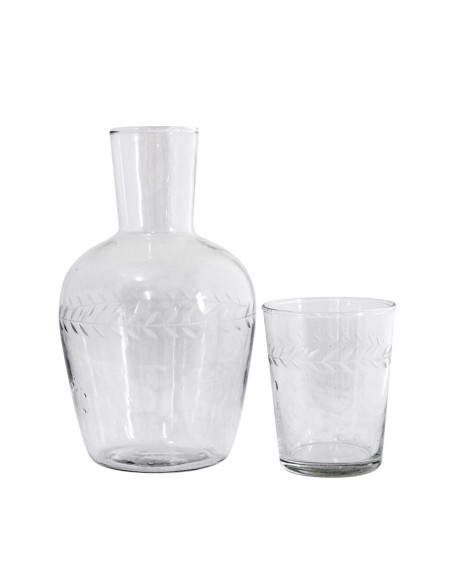 Jarra con vaso