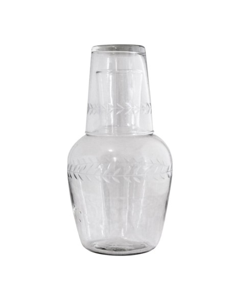 Jarra con vaso