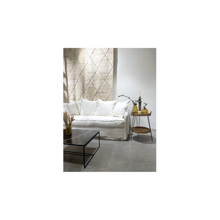 Sofá Cloud Lino Blanco 205cm