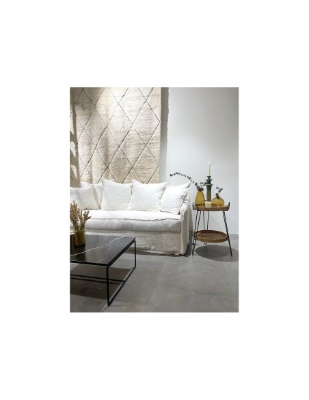 Sofá Cloud Lino Blanco 205cm