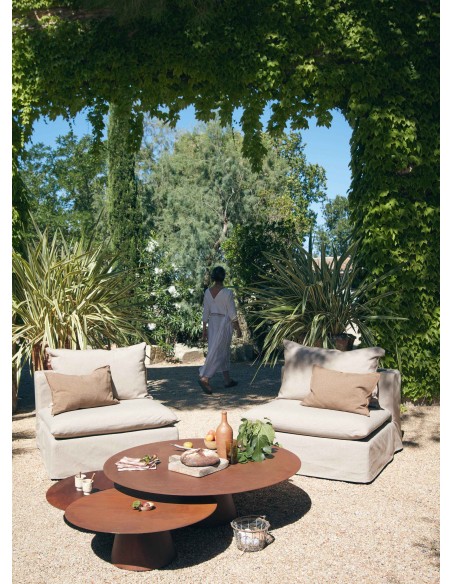 Mesa centro Wabi Sabi Acero Oxidado