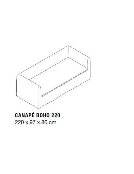 Sofá de Chenilla Blanco Boho 220
