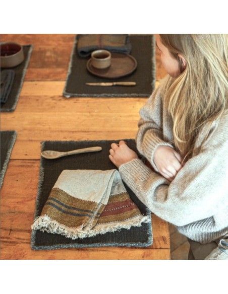 The Belgian Table Throw Napkin Hillside