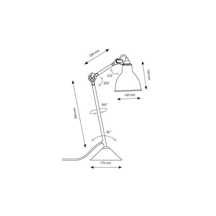 Lámpara Gras Nº 205 Table