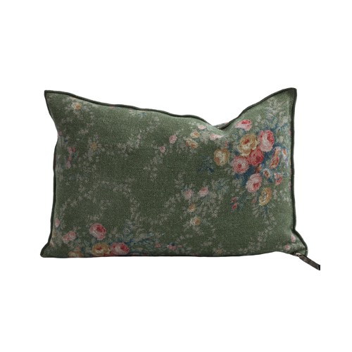 Cojín de lino Wabi Sabi Pompadour Laurier