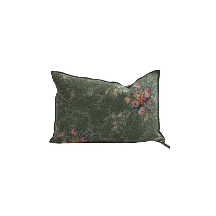 Cojín de lino Wabi Sabi Pompadour Laurier