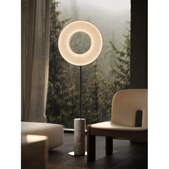Lámpara de pie, Iris Totem 60, Mármol