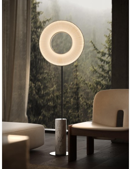 Lámpara de pie, Iris Totem 60, Mármol