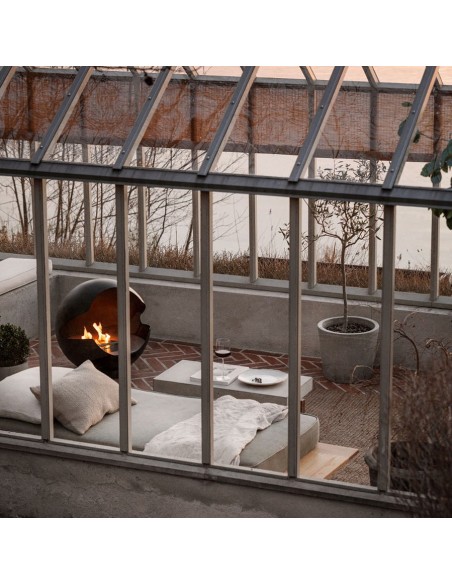 Chimenea Globe Vauni Black