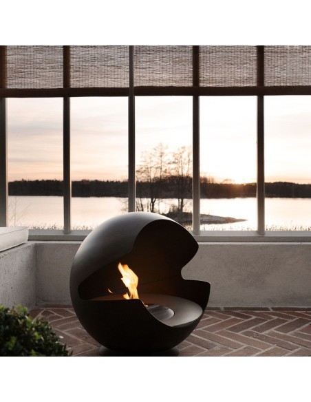 Chimenea Globe Vauni Black