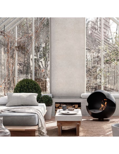Chimenea Globe Vauni Black