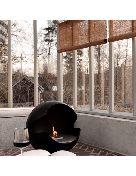 Chimenea Globe Vauni Black