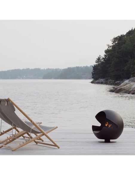 Chimenea Globe Vauni Black