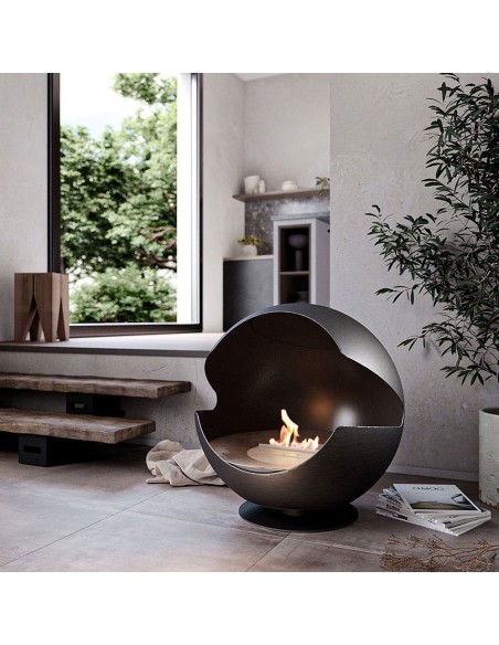 Chimenea Globe Vauni Black