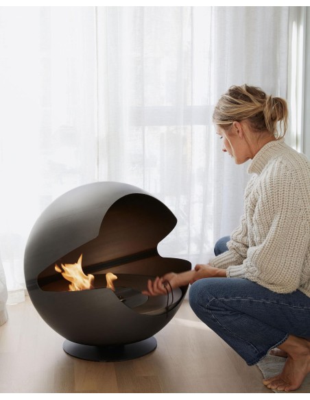 Chimenea Globe Vauni Black