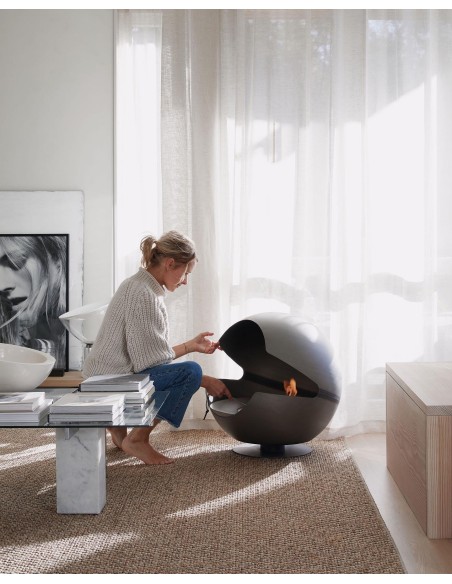 Chimenea Globe Vauni Black