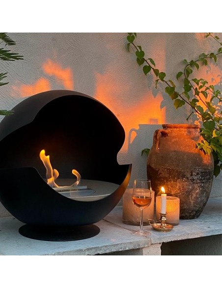 Chimenea Globe Vauni Black