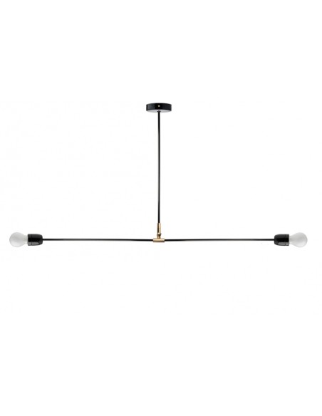 Lámpara de techo articulada Nox – Doble brazo de porcelana y metal