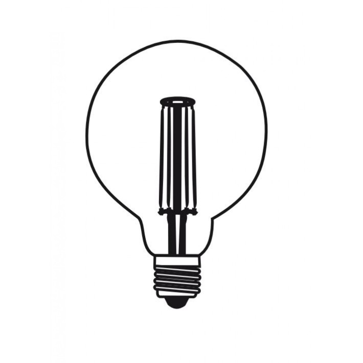 Bombilla LED decorativa Globe Ambre