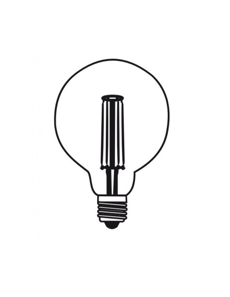 Bombilla LED decorativa Globe Ambre