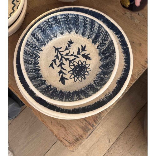 Plato de cerámica Flarou Bleu 2