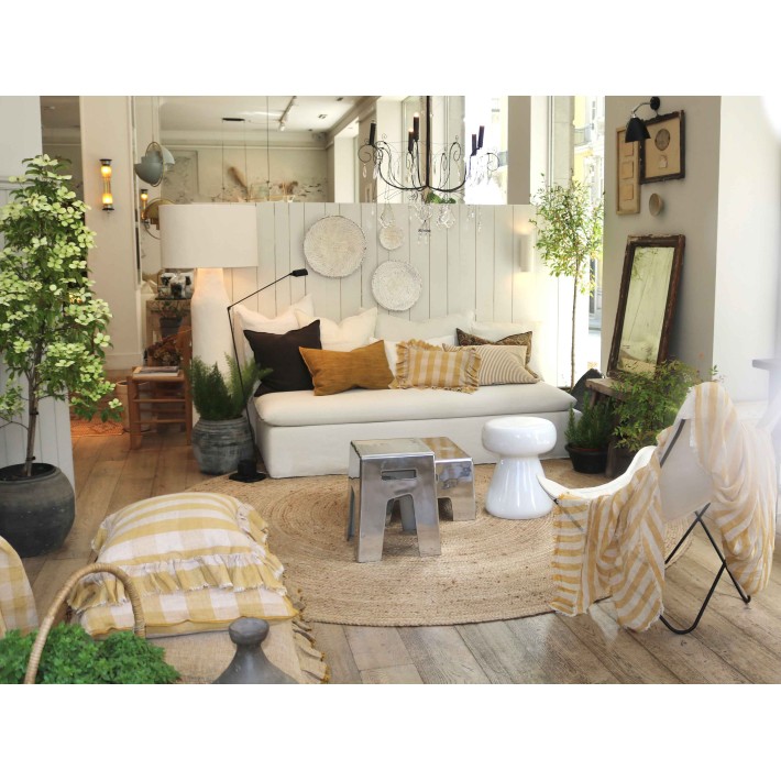 Mesa de centro aluminio alta