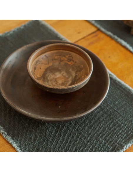 Mantel individual Jasper Faded Black