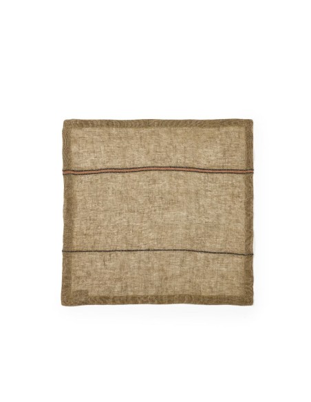 Servilleta de lino Marie – Bronze Stripe