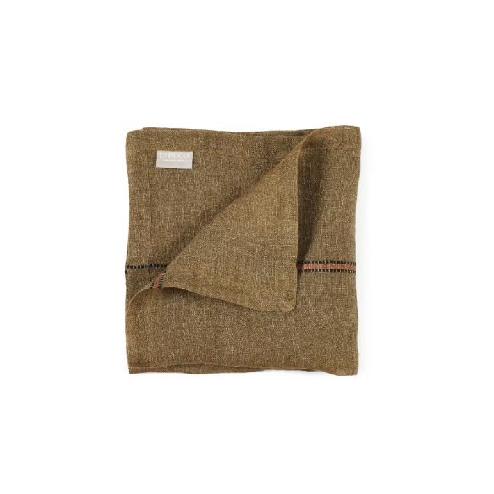 Servilleta de lino Marie – Bronze Stripe