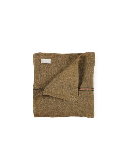 Servilleta de lino Marie – Bronze Stripe