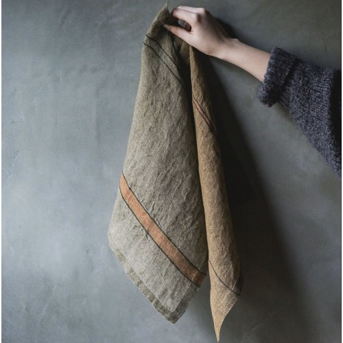 Servilleta de lino Marie – Bronze Stripe 2
