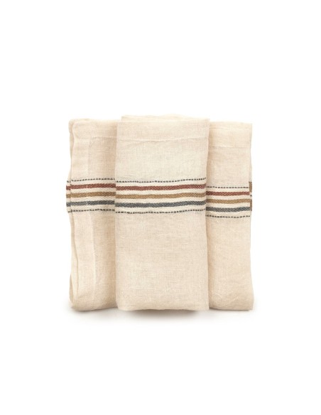 Servilleta de lino Perry – Multi Stripe