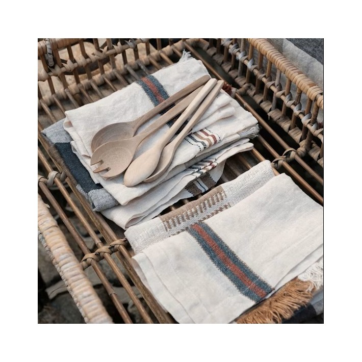 Servilleta de lino Perry – Railroad Stripe