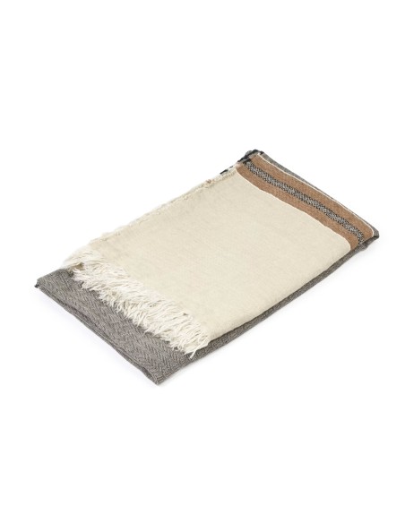 Toalla de playa Fouta - Beeswax Stripe