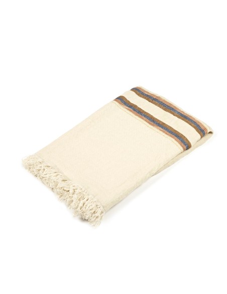 copy of Toalla de playa Fouta - Beeswax Stripe