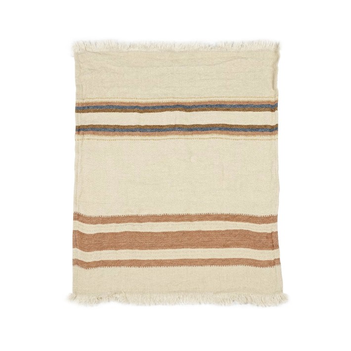 copy of Toalla de playa Fouta - Beeswax Stripe