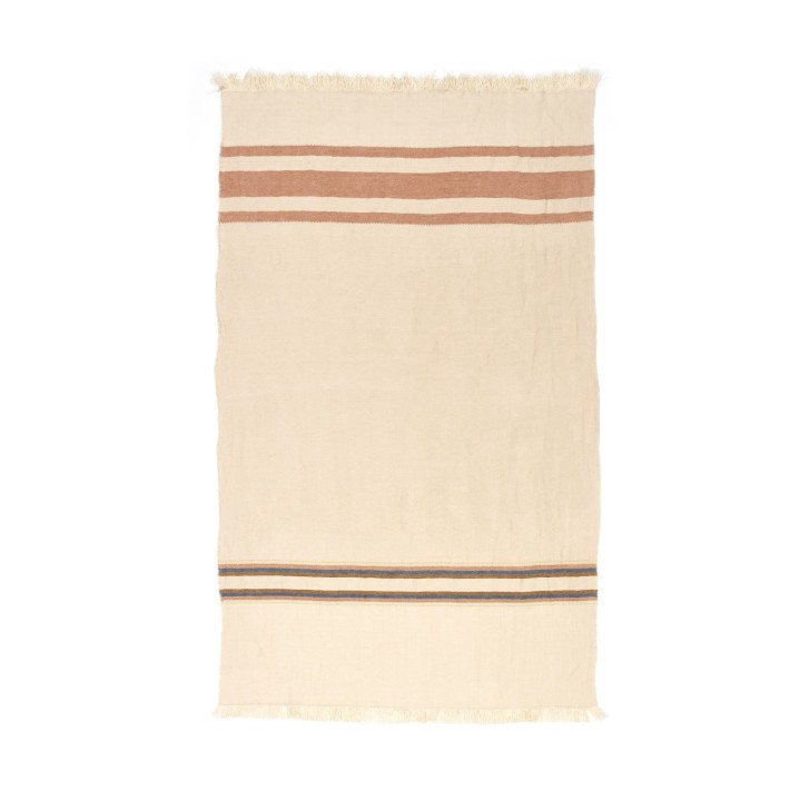 copy of Toalla de playa Fouta - Beeswax Stripe