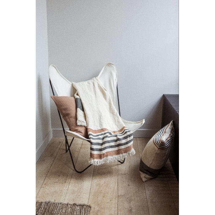 copy of Toalla de playa Fouta - Beeswax Stripe