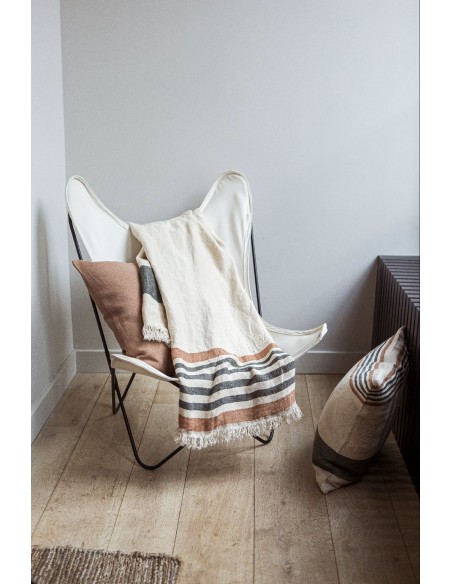 copy of Toalla de playa Fouta - Beeswax Stripe