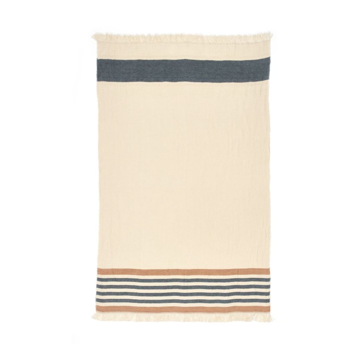 copy of Toalla de playa Fouta - Beeswax Stripe
