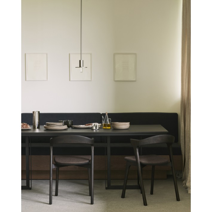 Silla Bok Roble Marrón Tapizada