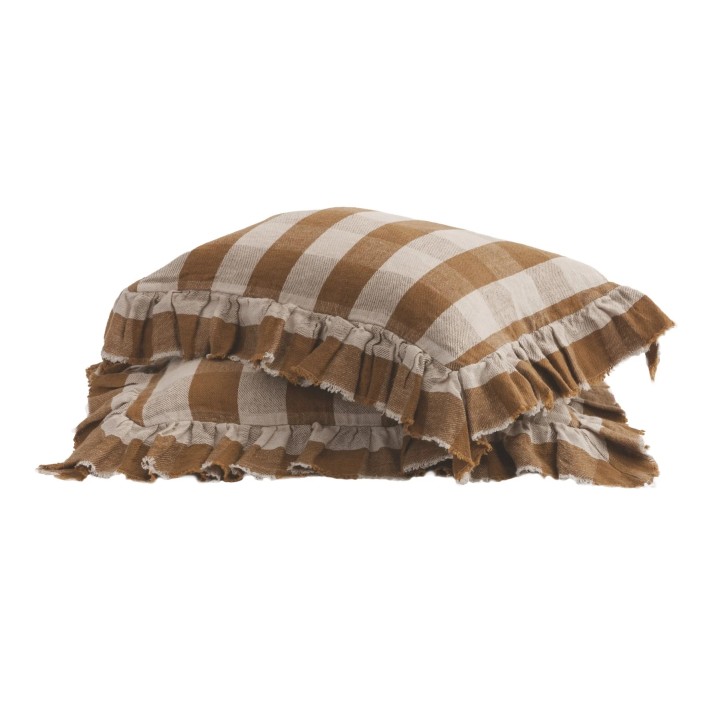copy of Funda de almohada Boho Frangé Vichy Cottage Bois de Rose