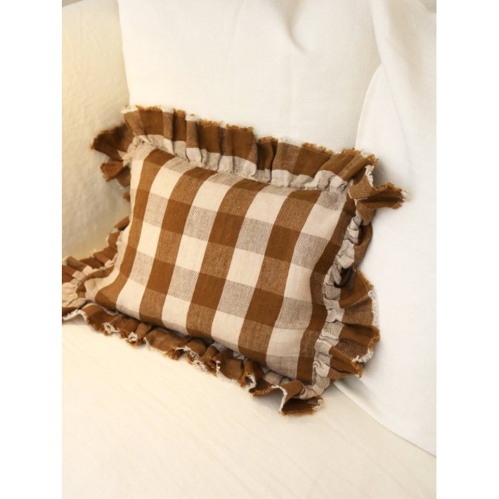 copy of Funda de almohada Boho Frangé Vichy...