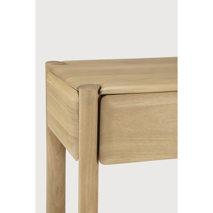 Mesita de noche PI – Roble macizo natural
