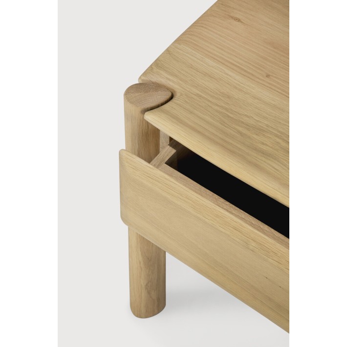 Mesita de noche PI – Roble macizo natural