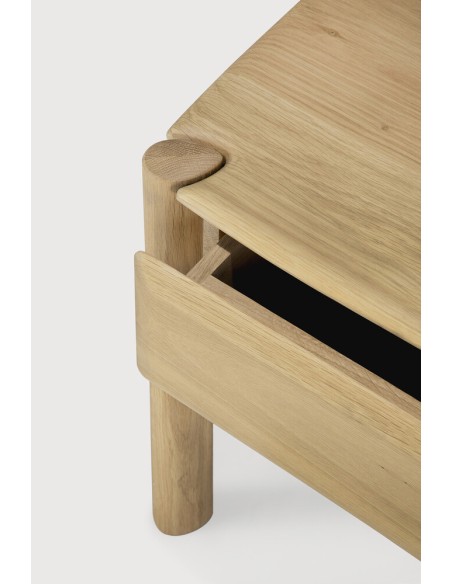 Mesita de noche PI – Roble macizo natural