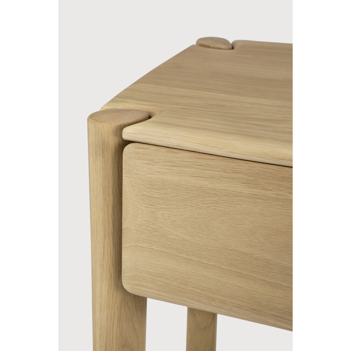 Mesita de noche PI – Roble macizo natural