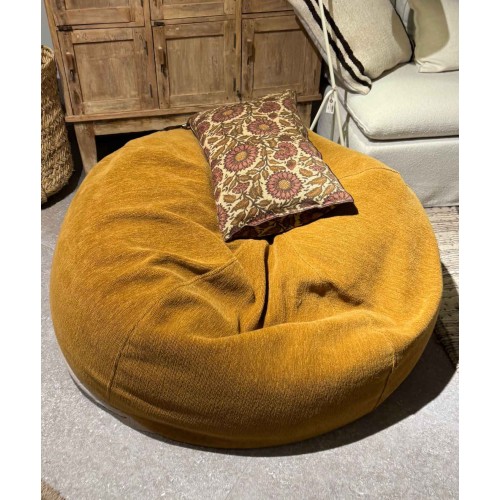 copy of Pouf Burbuja Jacquard Lino Lavado kilim Rosa Viejo 2